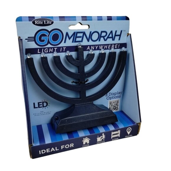Rite Lite Menorah Go Travel Compact LED Lights with 3 Display Modes New - Picture 2 of 7